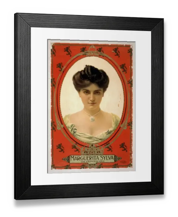 Framed Print : Marguerita Sylva, The Princess Chic Framed Print : Marguerita Sylva, The Princess Chic