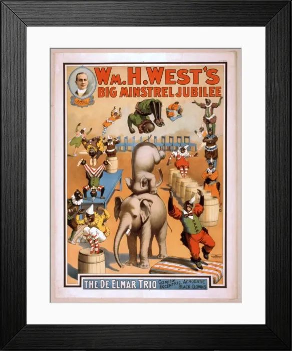 Framed Print : Wm. H. Wests Big Minstrel Jubilee Framed Print : Wm. H. Wests Big Minstrel Jubilee