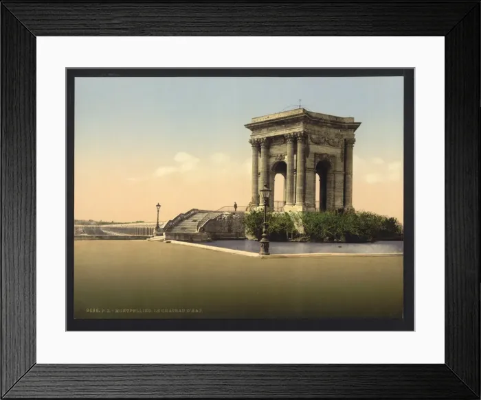 Framed Print : The water castle, Montpelier, France Framed Print : The water castle, Montpelier, France