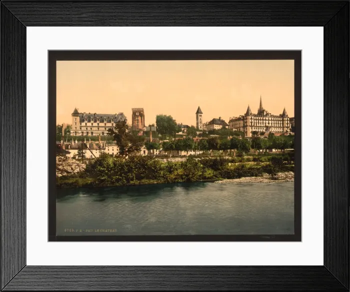 Framed Print : The castle from south front, Pau, Pyrenees, France Framed Print : The castle from south front, Pau, Pyrenees, France