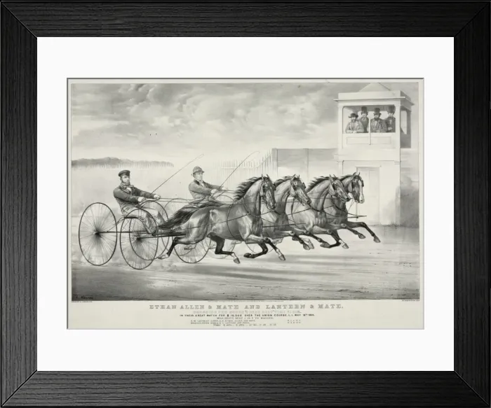 Framed Print : Ethan Allen & Mate and Lantern & Mate: crossing the score a Framed Print : Ethan Allen & Mate and Lantern & Mate: crossing the score a