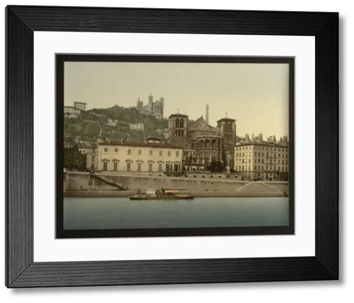 Framed Print : Cathedral and Notre Dame de Fourviere, Lyons, France Framed Print : Cathedral and Notre Dame de Fourviere, Lyons, France