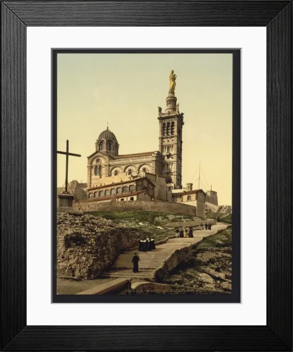 Framed Print : Notre Dame de la Garde I, Marseilles, France Framed Print : Notre Dame de la Garde I, Marseilles, France