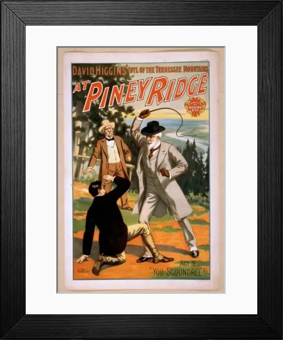 Framed Print : David Higgins idyl of the Tennessee mountains, At Piney Rid Framed Print : David Higgins idyl of the Tennessee mountains, At Piney Rid
