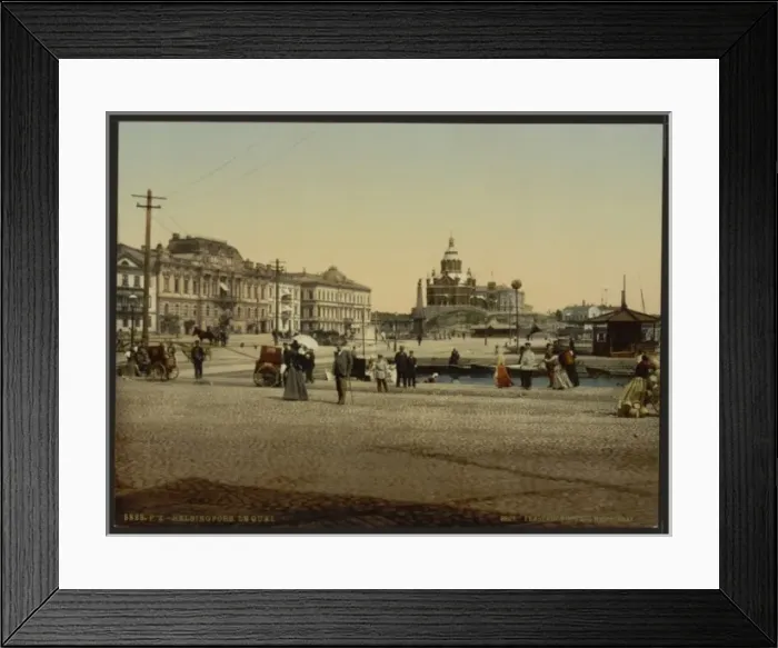 Framed Print : The quay, Helsingfors, Russia, i. e. Helsinki, Finland Framed Print : The quay, Helsingfors, Russia, i. e. Helsinki, Finland