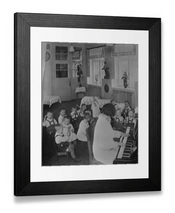 Framed Print : Nursery school children having music and rhythms in the USSR Framed Print : Nursery school children having music and rhythms in the USSR