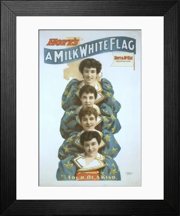 Framed Print : Hoyts A milk white flag Framed Print : Hoyts A milk white flag