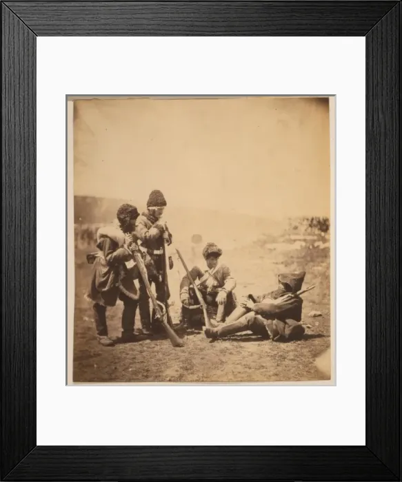 Framed Print : Men of the 77th Regiment in winter costume Framed Print : Men of the 77th Regiment in winter costume