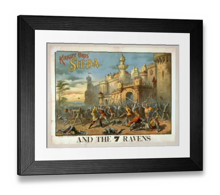 Framed Print : Kiralfy Bros Sieba and the 7 ravens Framed Print : Kiralfy Bros Sieba and the 7 ravens