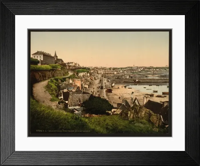 Framed Print : General view from Cape Lihou, Granville, France Framed Print : General view from Cape Lihou, Granville, France