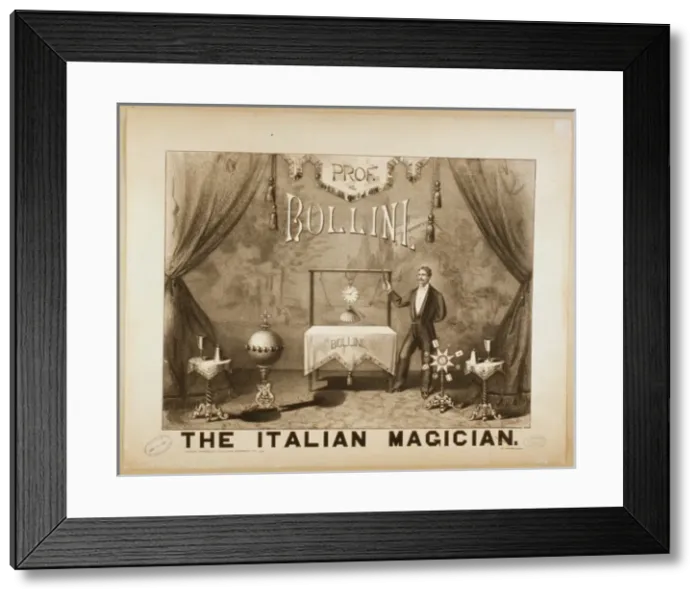 Framed Print : Prof. Bollini the Italian magician Framed Print : Prof. Bollini the Italian magician