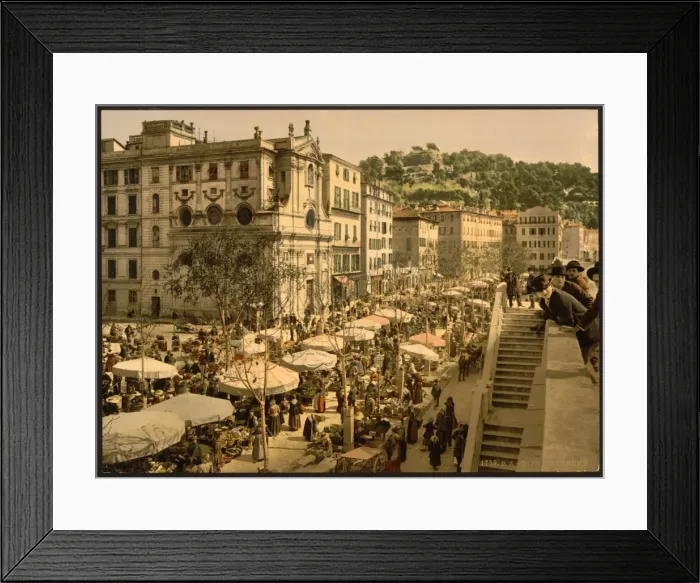 Framed Print : The market, Nice, Riviera Framed Print : The market, Nice, Riviera
