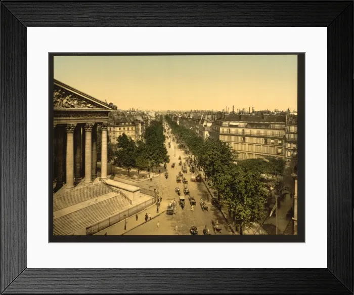 Framed Print : Boulevard of the Madeline (i. e. Madeleine), Paris, France Framed Print : Boulevard of the Madeline (i. e. Madeleine), Paris, France