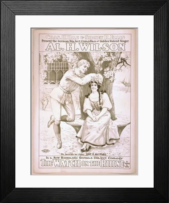 Framed Print : Chas. H. Yale & Sidney R. Ellis present the German dialect c Framed Print : Chas. H. Yale & Sidney R. Ellis present the German dialect c