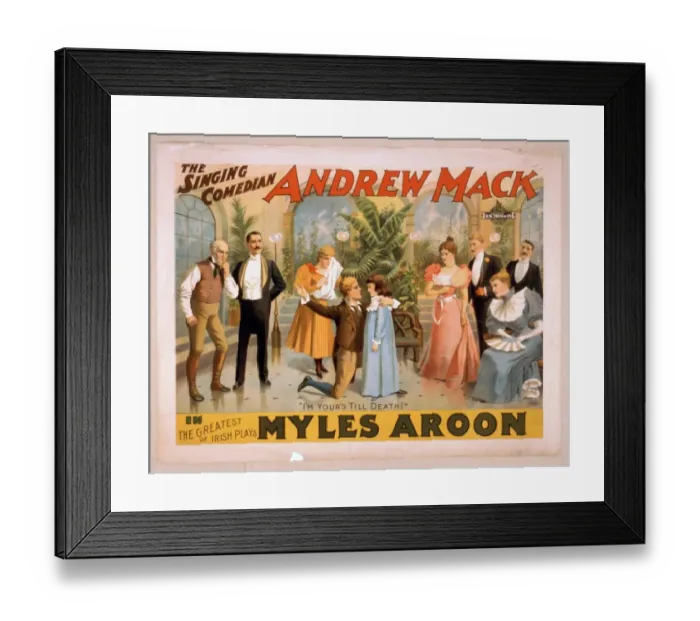 Framed Print : The singing comedian, Andrew Mack in the greatest of Irish p Framed Print : The singing comedian, Andrew Mack in the greatest of Irish p