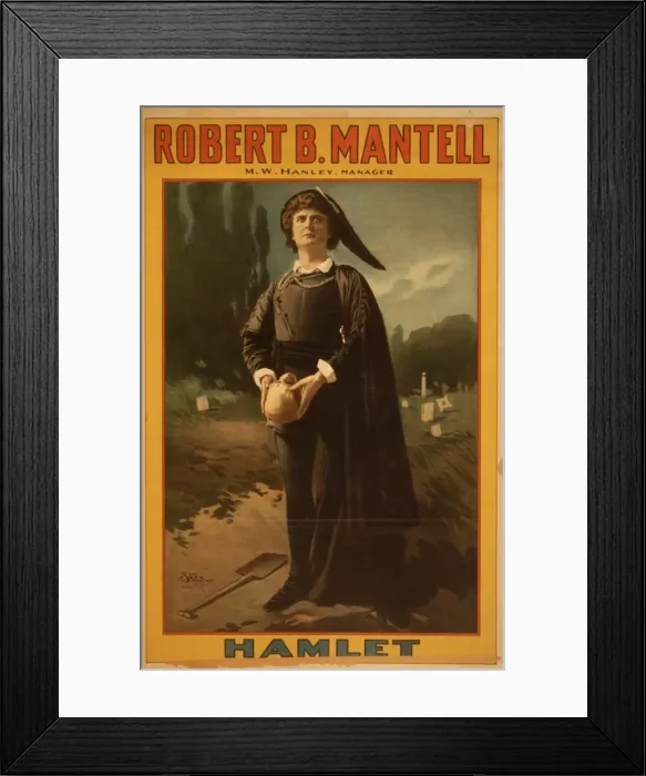 Framed Print : Robert B. Mantell. Hamlet Framed Print : Robert B. Mantell. Hamlet