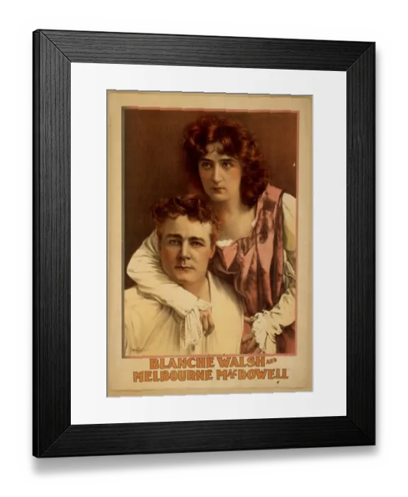 Framed Print : Blanche Walsh and Melbourne MacDowell Framed Print : Blanche Walsh and Melbourne MacDowell
