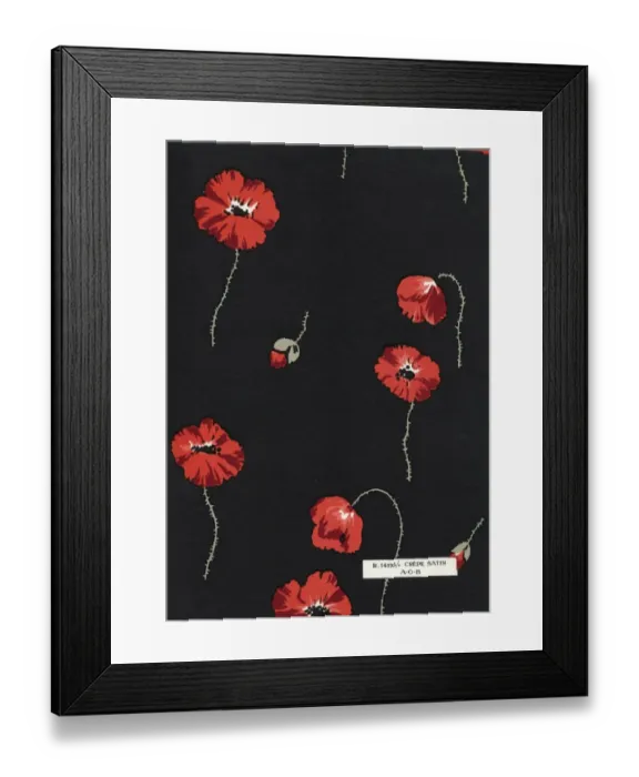 Framed Print : Fabric design, Art Gout Beaute, 1929 Framed Print : Fabric design, Art Gout Beaute, 1929