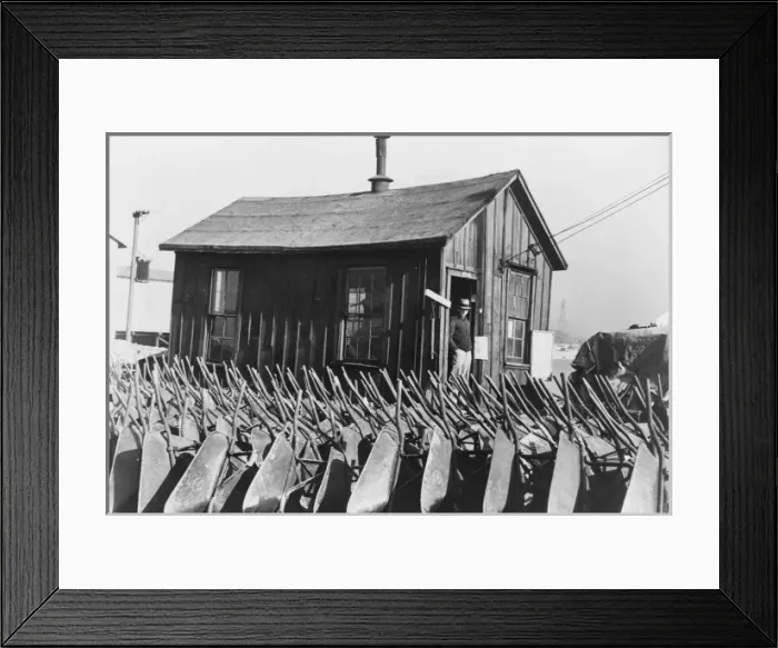 Framed Print : Work Projects Administration riverfront improvement project Framed Print : Work Projects Administration riverfront improvement project