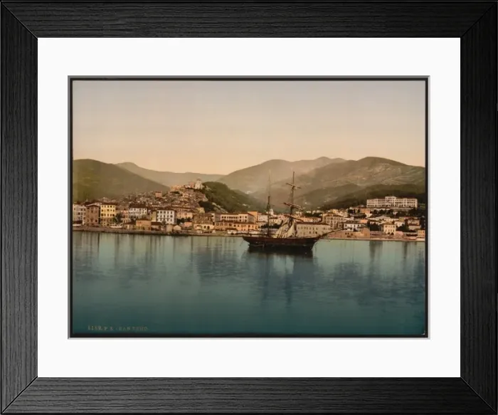 Framed Print : The harbor, San Remo, Riviera Framed Print : The harbor, San Remo, Riviera