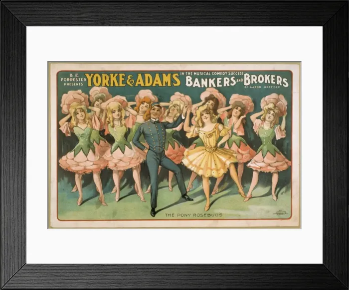 Framed Print : BE Forrester presents Yorke & Adams in the musical comedy su Framed Print : BE Forrester presents Yorke & Adams in the musical comedy su