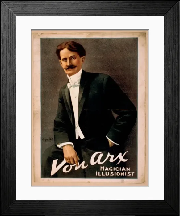 Framed Print : Von Arx, magician, illusionist Framed Print : Von Arx, magician, illusionist