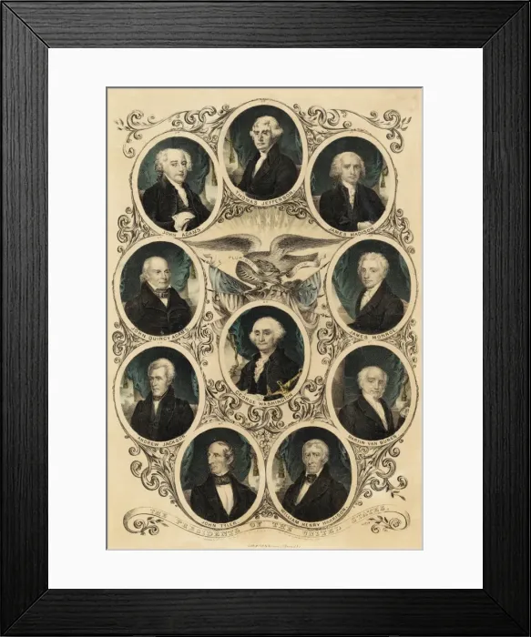 Framed Print : The Presidents of the United States Framed Print : The Presidents of the United States
