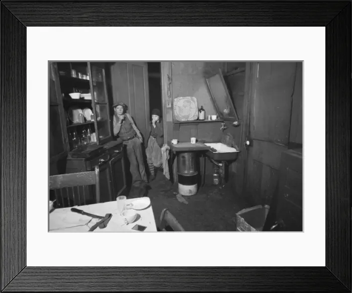 Framed Print : Tenement kitchen, Hamilton Co. Ohio Framed Print : Tenement kitchen, Hamilton Co. Ohio