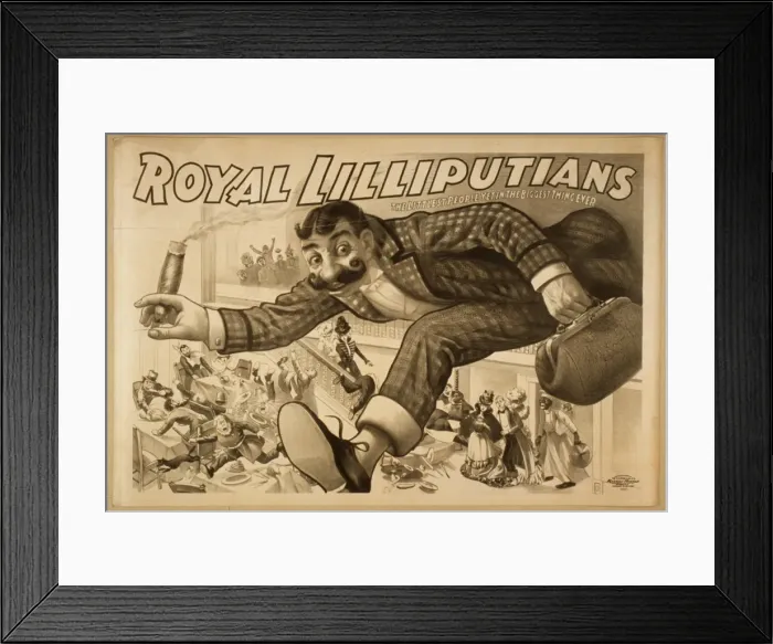 Framed Print : Royal Lilliputians the littlest people yet in the biggest th Framed Print : Royal Lilliputians the littlest people yet in the biggest th