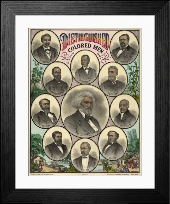 Framed Print : Distinguished colored men Framed Print : Distinguished colored men