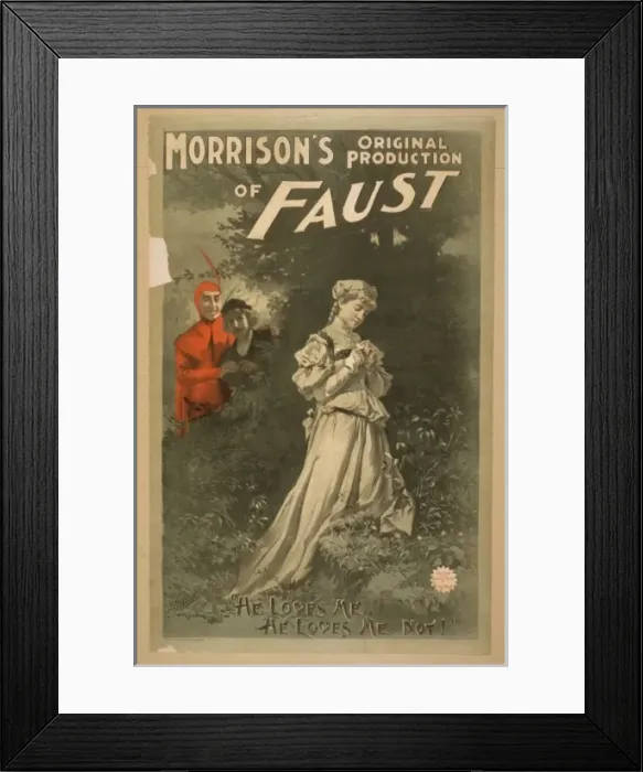 Framed Print : Morrisons original production of Faust Framed Print : Morrisons original production of Faust