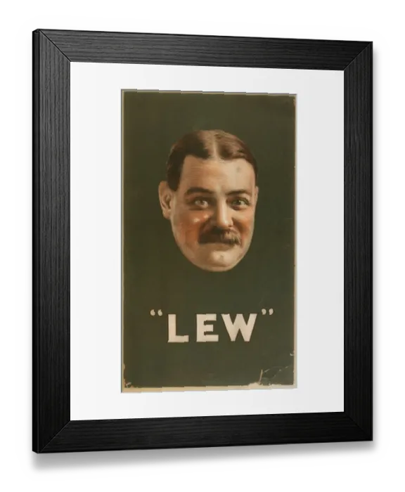 Framed Print : Lew. Date c1908 Framed Print : Lew. Date c1908