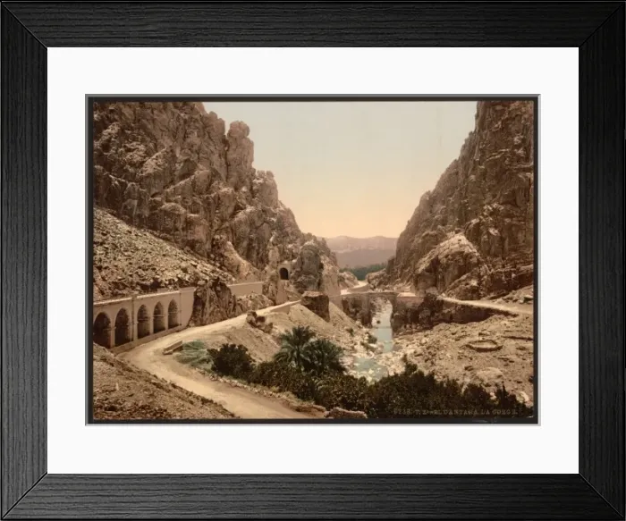 Framed Print : The ravine, III, El Cantara, Algeria Framed Print : The ravine, III, El Cantara, Algeria