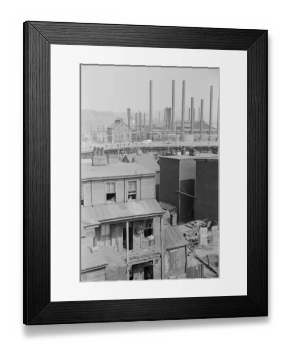 Framed Print : Slums, Pittsburgh, Pennsylvania Framed Print : Slums, Pittsburgh, Pennsylvania