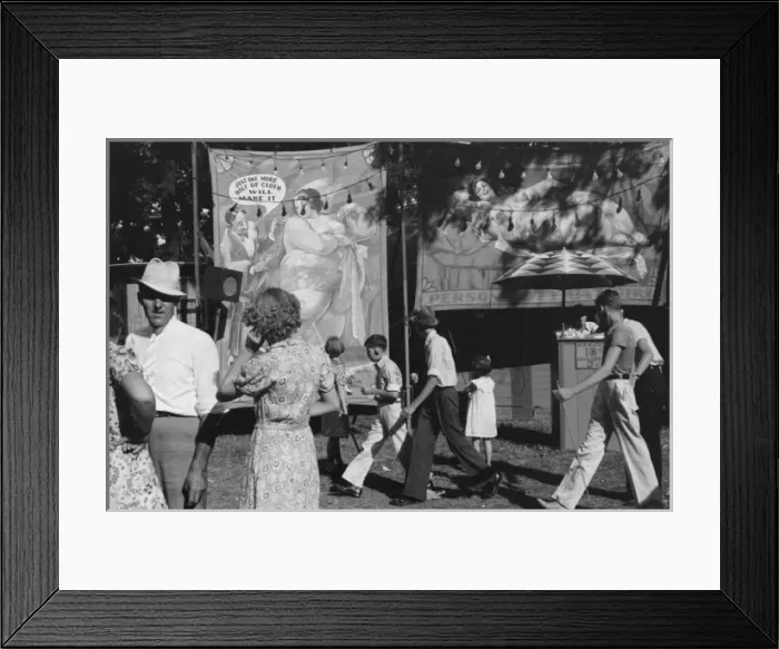 Framed Print : Sideshow, county fair, central Ohio Framed Print : Sideshow, county fair, central Ohio