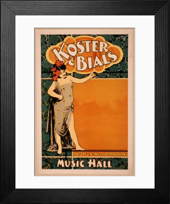 Framed Print : Koster & Bials Music Hall W. 34th St. near Broadway Koster Framed Print : Koster & Bials Music Hall W. 34th St. near Broadway Koster