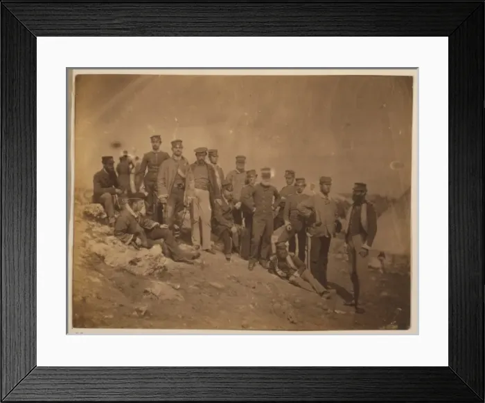 Framed Print : Group of officers of the 17th Regiment Framed Print : Group of officers of the 17th Regiment