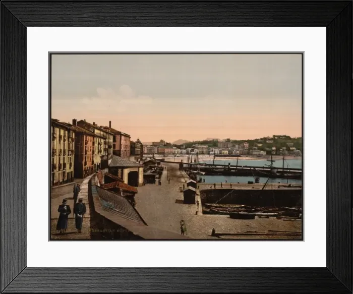 Framed Print : Harbor, San Sebastian, Spain Framed Print : Harbor, San Sebastian, Spain