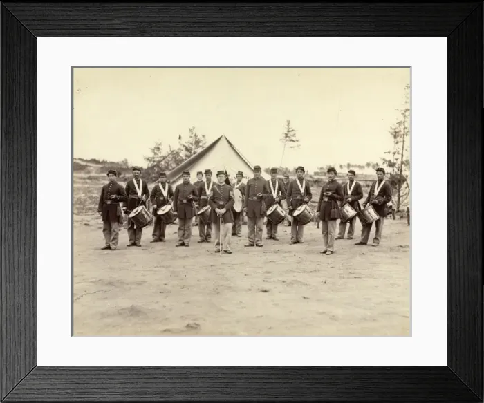 Framed Print : Drum Corps, 30th Pennsylvania Inf y Framed Print : Drum Corps, 30th Pennsylvania Inf y