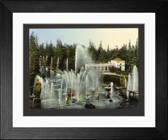Framed Print : Peterhof from Castle, St. Petersburg, Russia Framed Print : Peterhof from Castle, St. Petersburg, Russia
