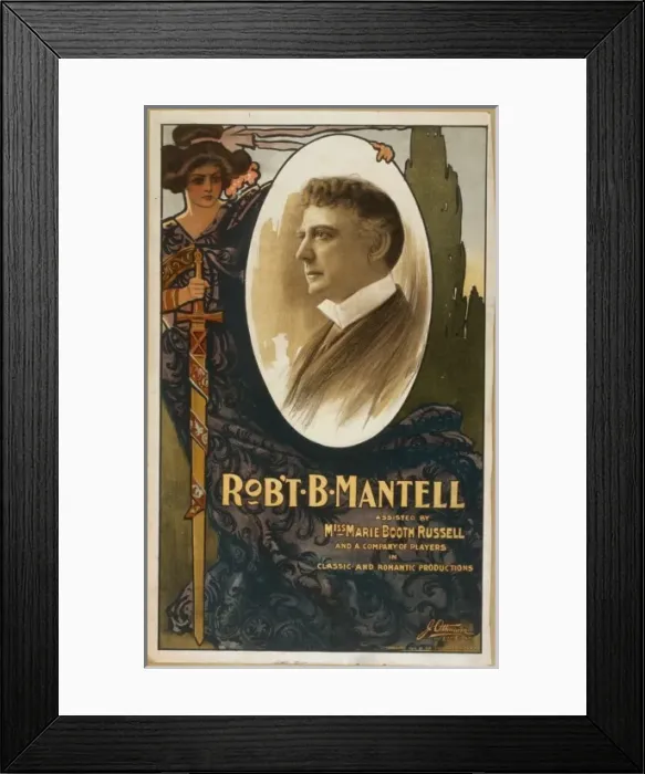 Framed Print : Rob t B. Mantell assisted by Miss Marie Booth Russell and a Framed Print : Rob t B. Mantell assisted by Miss Marie Booth Russell and a