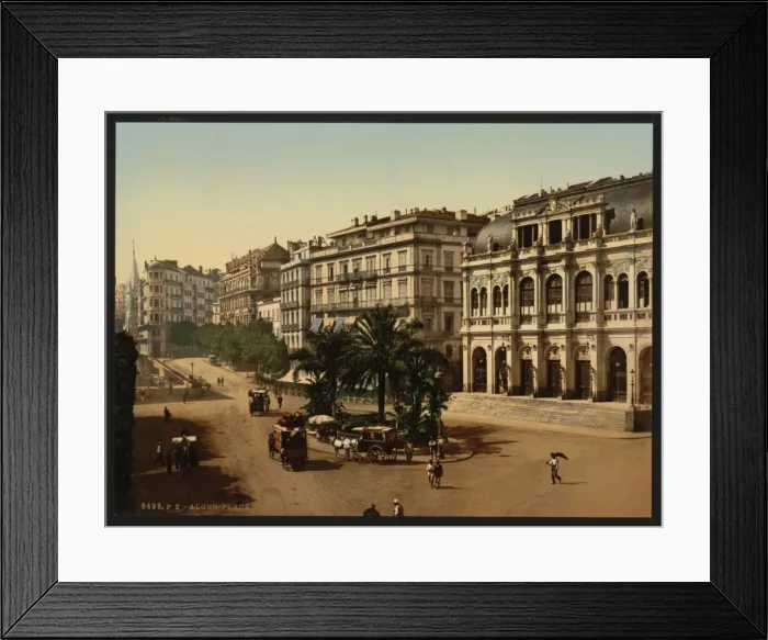 Framed Print : Place de la republique, Algiers, Algeria Framed Print : Place de la republique, Algiers, Algeria
