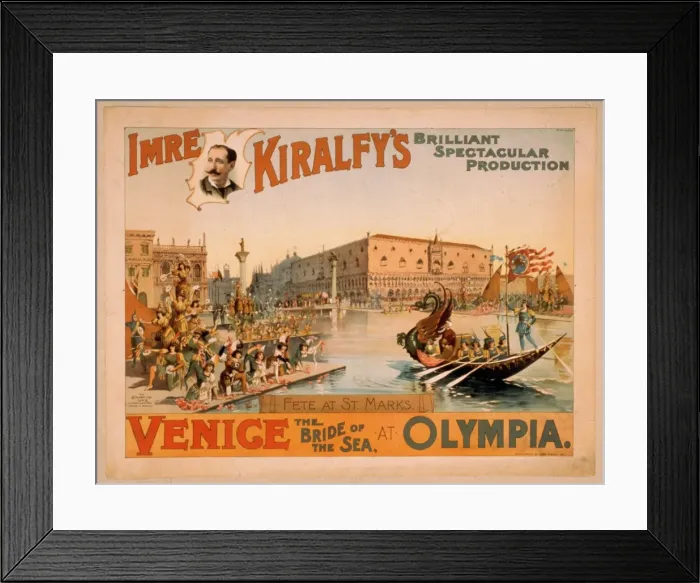 Framed Print : Imre Kiralfys brilliant spectacular production, Venice Framed Print : Imre Kiralfys brilliant spectacular production, Venice