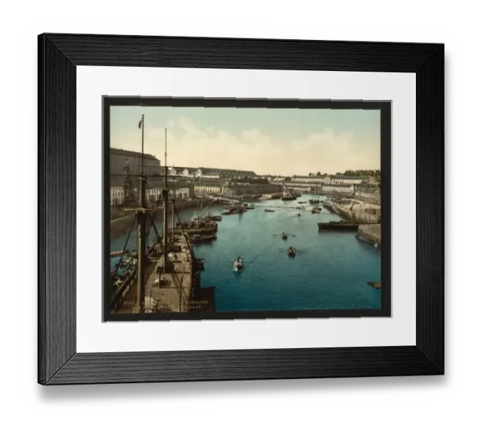 Framed Print : The Port Militaire from swing bridge, Brest, France Framed Print : The Port Militaire from swing bridge, Brest, France