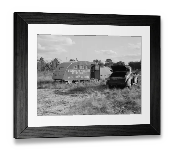 Framed Print : Itinerant preacher from South Carolina saving the souls of t Framed Print : Itinerant preacher from South Carolina saving the souls of t