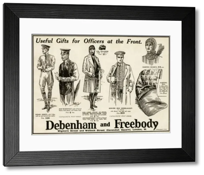 Framed Print : Useful gifts for Officers at the front 1914 Framed Print : Useful gifts for Officers at the front 1914