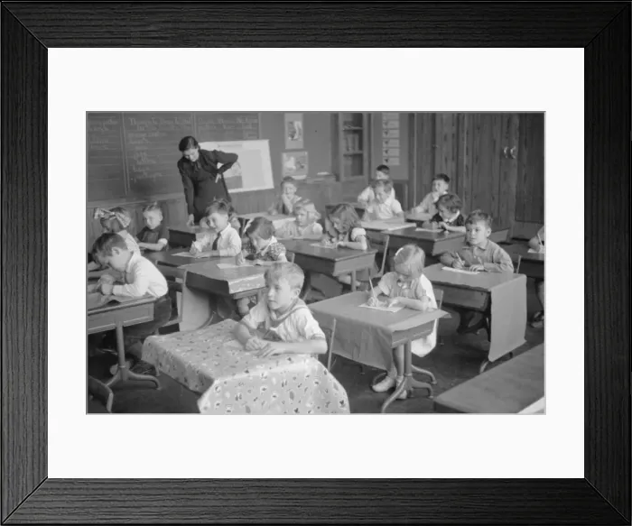 Framed Print : Greenbelt schoolroom Framed Print : Greenbelt schoolroom