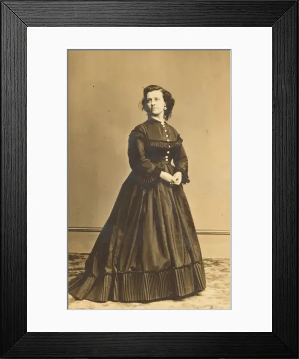 Framed Print : Pauline Cushman, full-length portrait, standing, facing left Framed Print : Pauline Cushman, full-length portrait, standing, facing left