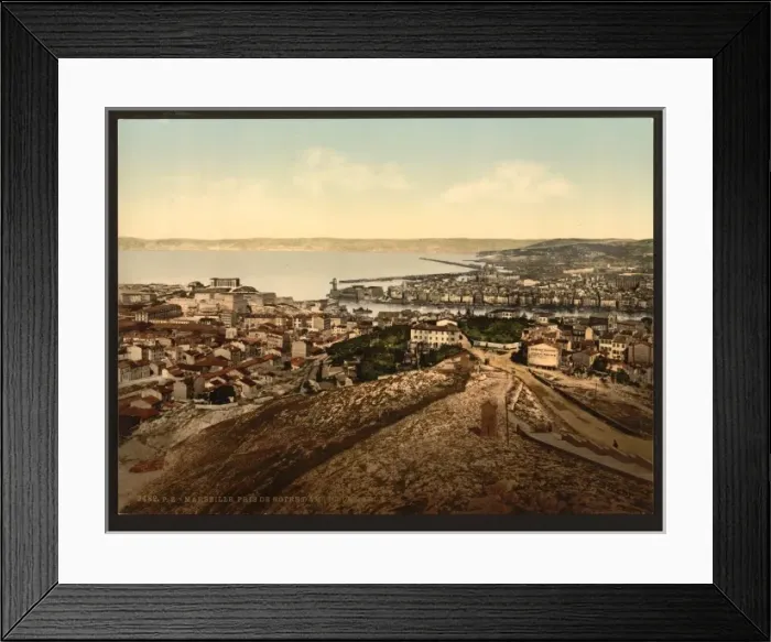Framed Print : General view from Notre Dame de la Garde, Marseilles, France Framed Print : General view from Notre Dame de la Garde, Marseilles, France