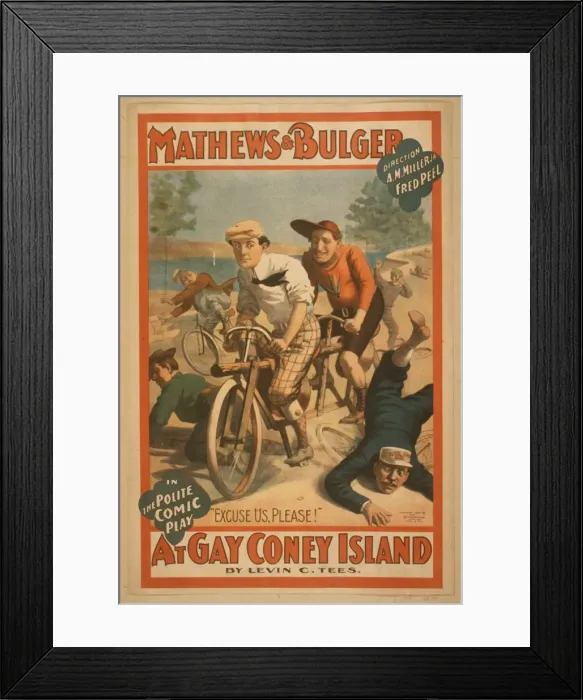 Framed Print : Mathews & Bulger in the polite comic play, At gay Coney Isla Framed Print : Mathews & Bulger in the polite comic play, At gay Coney Isla